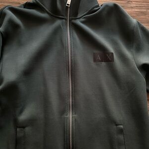 A|X Zip-Up Hoodie in Dark Green